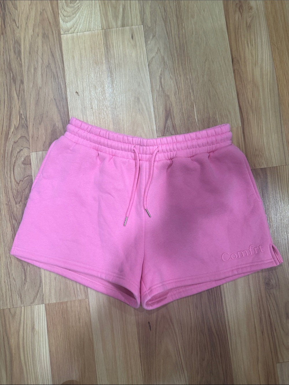 Women's Pink Athletic Drawstring Shorts